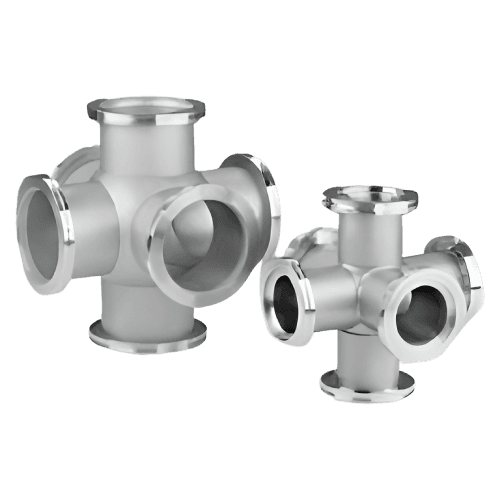 Six-Way Crosses – ISO KF & LF Vacuum Fittings | MDC Precision
