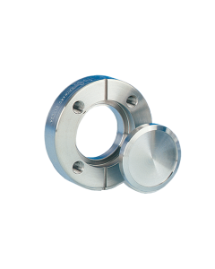 DN25CF, 54mm (17.5mm x 19.3mm), 2.125" (0.69" x 0.76") Del-Seal Mini ConFlat Flange, Rotatable, Clearance, 304ss