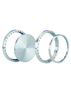 DN275CF 336mm, 13.25" OD ConFlat Flange, Rotatable, Clearance, 10.75" / 273mm ID, Del-Seal CF, 304ss