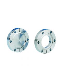 110014, DN40CF 70mm / 2.75" OD ConFlat Flange, Non-Rotatable, Clearance, 1.50" / 38.1mm Tube OD, 304ss