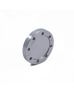 DN63CF 4.50" ConFlat Flange, Nonrotatable, Clearance, Blank, Del-Seal CF, 304ss