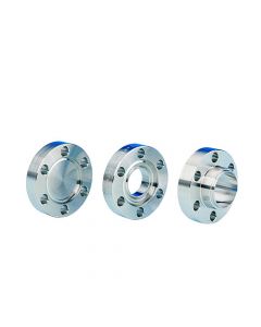 110057, DN16CF, 34mm (19.1mm x 15.9mm), 1.33" (0.75" x 0.625") Del-Seal Mini ConFlat Flange, Non-Rotatable, Clearance, 304ss