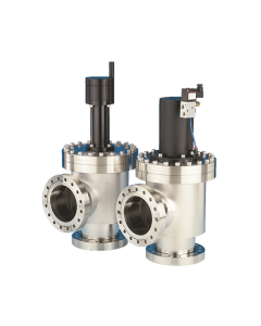 Angle Valve, 4" Tube, HV, Pneumatic          