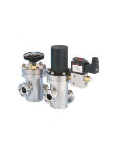 Angle Valve, NW16, HV, Pneumatic            