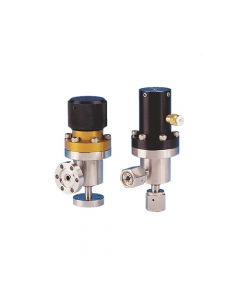 Angle Valve, 0.25" Female VCR, UHV, Pneumatic  