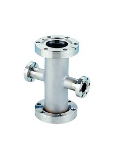 Reducing 4-Way Cross, 2.75" x 1.33" OD (DN40CF to DN16CF) ConFlat Flange 