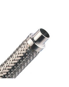 Braided Hose, .75" OD, 24" Long, Medium Wall    