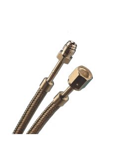 Braided Flexible Stainless Steel Hose, 1/4 Female VCR, 36" Long, Thin Wall       