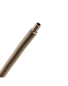 UnBraided Flexible Stainless Steel Hose, 1/4 Weldable End,  4" Long, Thin Wall                                   