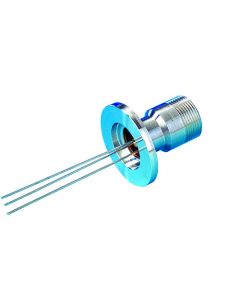 Multipin Feedthrough, 3 Pins, 0.032" (0.8mm) Diameter Conductors, K075 (NW16) Kwik-Flange 