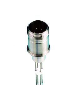 Multipin Feedthrough, 4 Pins, 0.056" (1,4mm) Diameter Conductors, 700V, 10 Amps, Weldable
