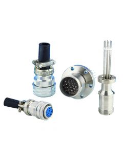 Multipin Feedthrough, 6 Pins, 0.056" (1.4mm) Diameter Conductors, K075 (NW16) Kwik-Flange