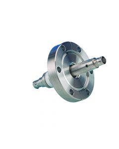 BNC Coaxial Feedthrough, 1-Pin, Floating Shield, Double Ended, 2.75" CF (DN40 CF) Conflat Flange
