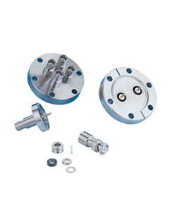 MHV Coaxial Feedthrough, 1-Pin, Grounded Shield, 2.75" CF (DN40 CF) Conflat Flange