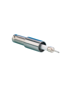 SHV-10 Coaxial Feedthrough, 1-Pin, Exposed, Grounded Shield, Weldable