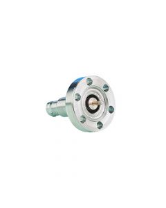 SHV-5 Coaxial Feedthrough, 1-Pin, Grounded Shield, 1.33" CF (DN16 CF) Conflat Flange