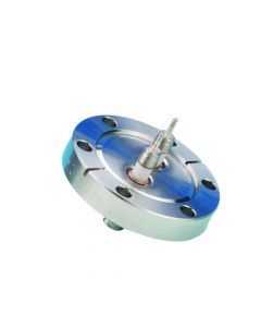 SHV-5 Coaxial Feedthrough, 2-Pin, Exposed, Grounded Shield, 2.75" CF (DN40 CF) Conflat Flange