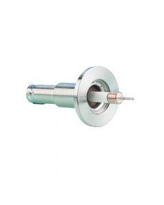 SHV-10 Coaxial Feedthrough, 1-Pin, Exposed, Grounded Shield, K075 (NW16) Kwik-Flange