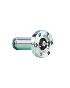 TYPE-N Coaxial Feedthrough, 1-Pin, Grounded Shield, 1.33" CF (DN16CF) Conflat Flange