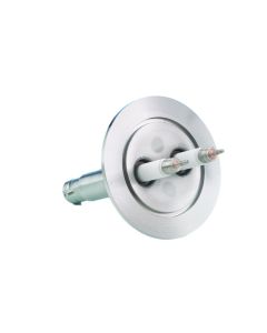 9273008, SHV-20 Coaxial Feedthrough, 2-Pin, Exposed, Grounded Shield, K200 (NW50) Kwik-Flange ISO KF, Quick Flange