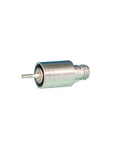 Microdot Coaxial Feedthrough, 1-Pin, Grounded Shield, Weldable