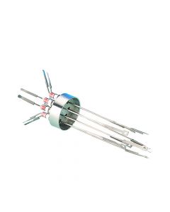 Thermocouple Feedthrough, Type C, 4 Pairs, Miniature Connector, Weldable