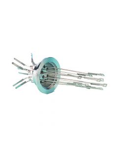 Thermocouple Feedthrough, Type C, 5 Pairs, Miniature Connector, K150, NW40, Kwik-Flange ISO KF, Quick Flange