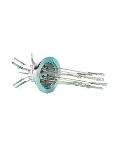 Thermocouple Feedthrough, Type J, 5 Pairs, Miniature Connector, K150, NW40, Kwik-Flange ISO KF, Quick Flange