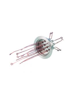 Thermocouple Feedthrough, Type R-S, 5 Pairs, Screw Type Connectors, K150, NW40, Kwik-Flange ISO KF, Quick Flange