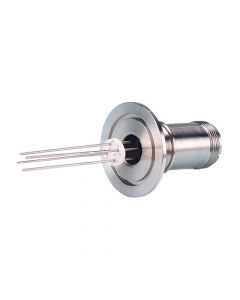 Thermocouple Feedthrough, Type K, 2 Pairs, MS Series Connector, K150, NW40, Kwik-Flange ISO KF, Quick Flange