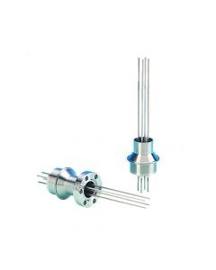 Thermocouple Feedthrough, Type K, 5 Pairs, Push-On Connectors, 1.33" Conflat Flange