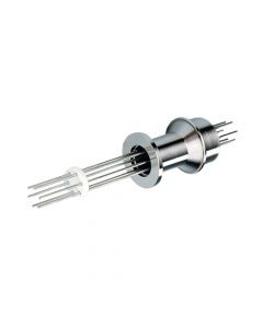 Thermocouple Feedthrough, Type K, 3 Pairs, Push-On Connectors, K075, NW16, Kwik-Flange ISO KF, Quick Flange