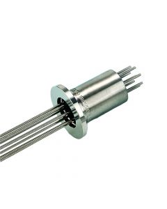 Power Feedthrough, 0.5KV, 8 Amps, 8 Pins, K075, NW16, Kwik-Flange ISO KF, Quick Flange