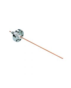 Power Feedthrough, 5KV, 25 Amps, 1 Pin, Water Cooled, 1.33" Conflat Flange       