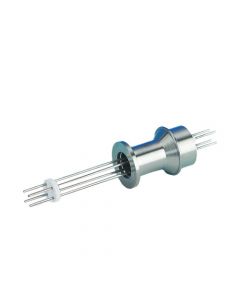 Power Feedthrough, 2KV, 10 Amps, 4 Pins, K075, NW16, Kwik-Flange ISO KF, Quick Flange