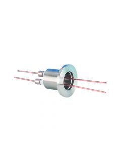 Power Feedthrough, 5KV, 15 Amps, 2 Pins, K075, NW16, Kwik-Flange ISO KF, Quick Flange
