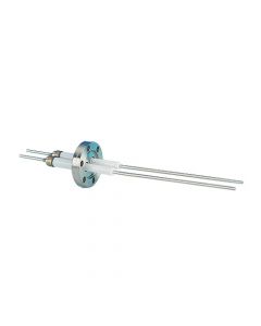 Power Feedthrough, 12KV, 15 Amps, 2 Pins, Nickel Conductor, 1.33" Conflat Flange