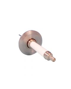 Power Feedthrough, 20KV, 15 Amps, 1 Pin, K075, NW16, Kwik-Flange ISO KF, Quick Flange