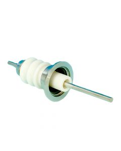 Power Feedthrough, 20KV 75AMP 1 Pin, K150, NW40, Kwik-Flange ISO KF, Quick Flange