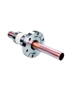 Power Feedthrough, 3KV, 1 Tube,0.75" Copper Conductor, 2.75" Conflat Flange