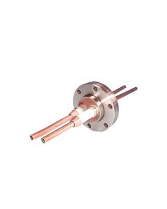 RF Power Feedthrough, 10kW 450kHz, 2 Tubes, 2.75" CF (DN40CF) Conflat Flange