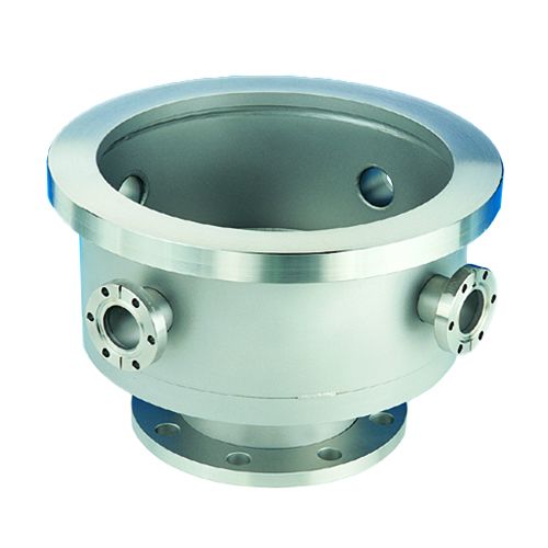 523050, Base Well, Kwik-Flange KF Side Ports, 12" (304.8mm), ANSI-4, NW40, 4 Ports, 304ss